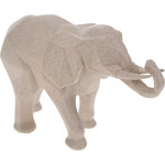 Koopman 2 Pack - OLIFANT GEOMETRISCH 25X15CM - Beige en zwart