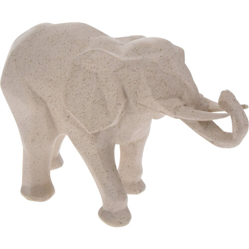 Koopman 2 Pack - OLIFANT GEOMETRISCH 25X15CM - Beige en zwart