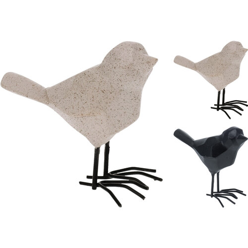 Koopman 2 Pack - VOGEL GEOMETRISCH 83MM - Beige en zwart