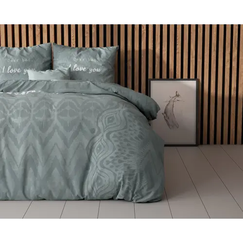 Sleeptime Dekbedovertrek I Love Bed Groen