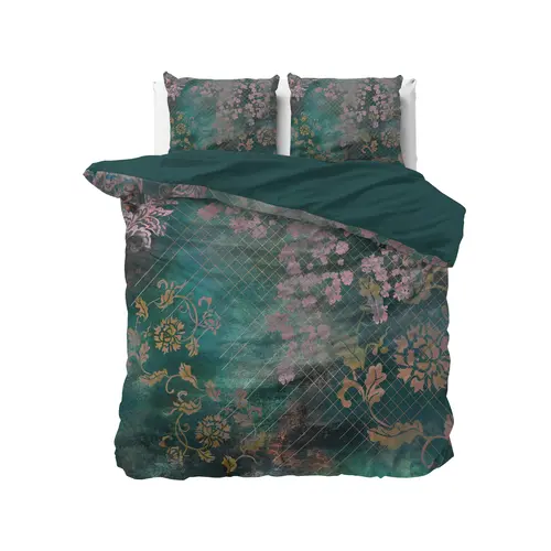 Sleeptime Dekbedovertrek Raddison Flower Groen
