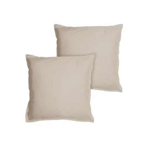 Matt & Rose Dekbedovertrek Naturel - 260 x 240 + 2x 65 x 65 cm - Gewassen Katoen