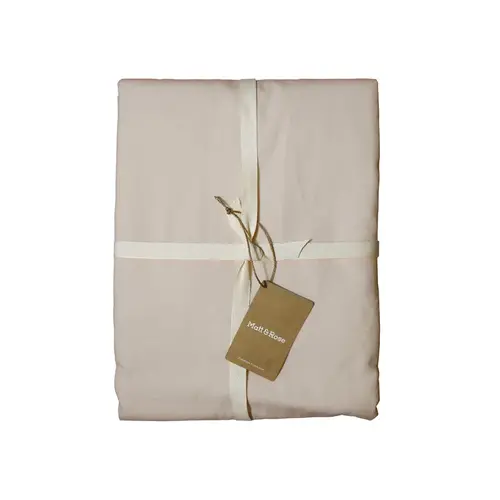 Matt & Rose Dekbedovertrek Naturel - 260 x 240 + 2x 65 x 65 cm - Gewassen Katoen