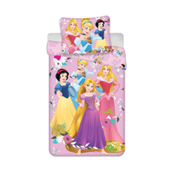 Disney Princess dekbedovertrek - Eenpersoons - 140 x 200 cm / 60 x 70 cm - Katoen