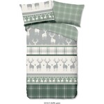 Good morning Bettbezug (Deutsche Version) Bjirk - flanel nr.30143 groen