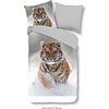 Good morning Bettbezug Snow Tiger flanel nr.2424 grijs