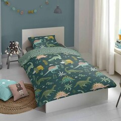 Good morning Bettbezug Dinoho 135x200+1-80x80 flanel kids nr.7087 multi