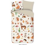 Good morning Dekbedovertrek Autumn - (Let op - Met extra grote sloop 70x90cm) flanel no.30526 multi