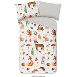 Good morning Dekbedovertrek Autumn - (Let op - Met extra grote sloop 70x90cm) flanel no.30526 multi