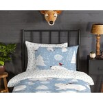 Good morning Dekbedovertrek - (Let op - Met extra grote sloop 70x90cm) Northpole - flanel no.30103 blauw