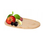 Koopman Houten dienblad van bamboe 38 cm x 28 cm