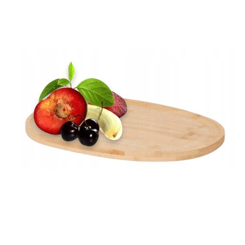 Koopman Houten dienblad van bamboe 38 cm x 28 cm