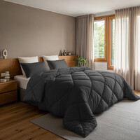 Sleeptime Lazy Dekbed Diamond Antraciet 200 x 200 Met Kussenslopen