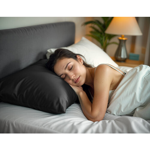 Purple Pillo Beauty kussensloop Zwart 60 x 70