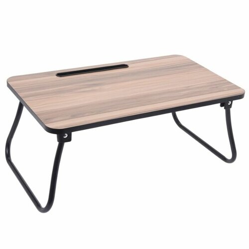 Huis en Bed Bedtafel - Uitklapbare Pootjes - Ontbijttafel - Laptoptafel - MDF