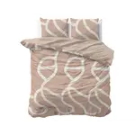 Sleeptime Dekbedovertrek Clay Contours Perzikbruin - 100% katoen