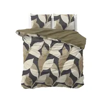 Sleeptime Dekbedovertrek Graphic Garden Antraciet - 100% katoen