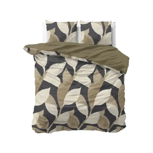 Sleeptime Dekbedovertrek Graphic Garden Antraciet - 100% katoen