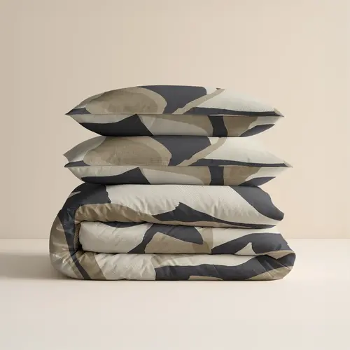 Sleeptime Dekbedovertrek Graphic Garden Antraciet - 100% katoen