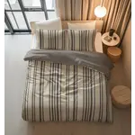 Sleeptime Dekbedovertrek Linear Linen Zand - 100% katoen