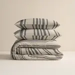 Sleeptime Dekbedovertrek Linear Linen Zand - 100% katoen