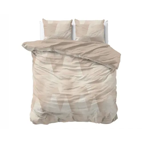 Sleeptime Dekbedovertrek Blush Angles Zand/Beige - 100% katoen