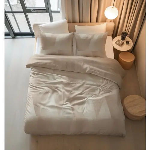 Sleeptime Dekbedovertrek Blush Angles Zand/Beige - 100% katoen