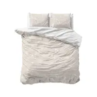 Sleeptime Dekbedovertrek Ginkgo Whisper Zand/Grijs - 100% katoen