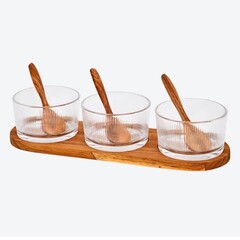 Koopman Serveerset 7 delig Acasia