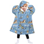 Bluey Hoodie Fleece deken Swim - Kind (3 - 6 jaar) - Polyester