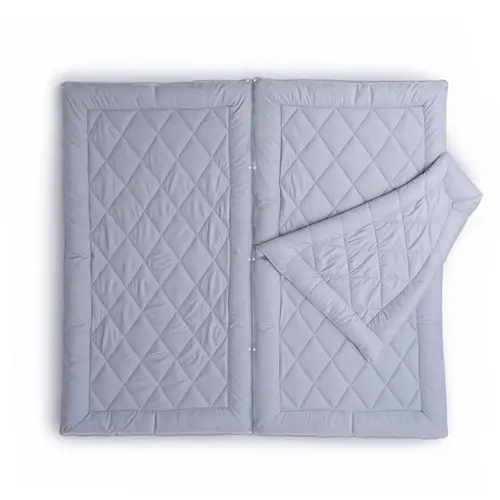 Sleeptime Partnerdekbed Grijs - 220 cm lang