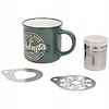 Koopman Barista set 3 stuks zeef sjablonen mok 340 ml groen