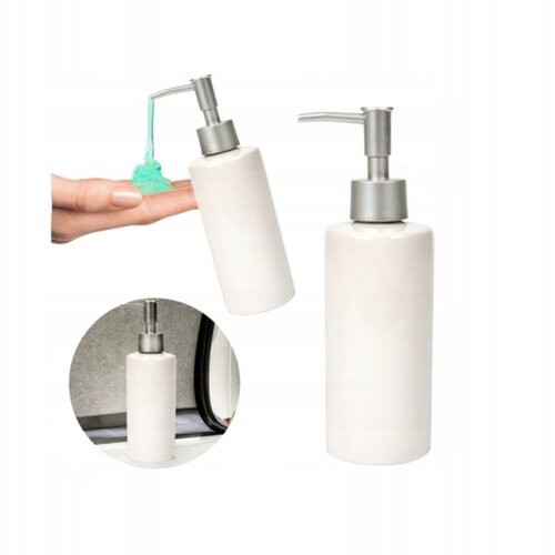 Koopman Zeepdispenser voor badkamer keuken wit 20cm