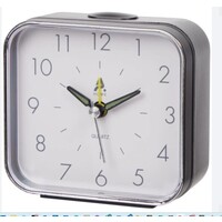 Koopman Anker wekker zwart met alarm 9,5cm