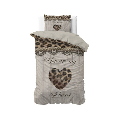 Sleeptime Dekbedovertrek You Are My Heart Zand