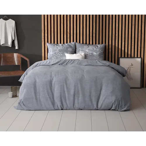 Sleeptime Dekbedovertrek Kiss Me Blauw