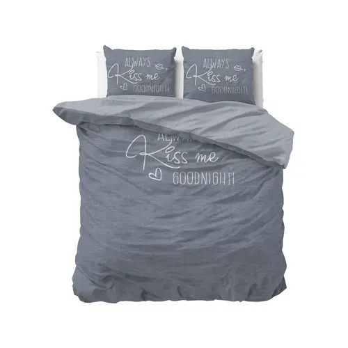 Sleeptime Dekbedovertrek Kiss Me Blauw