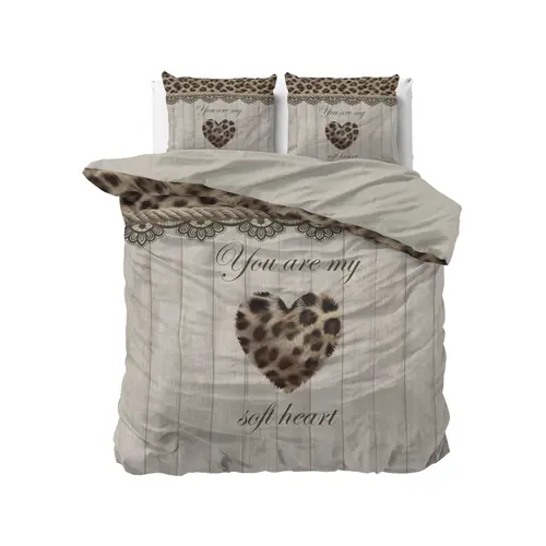 Sleeptime Dekbedovertrek You Are My Heart Zand