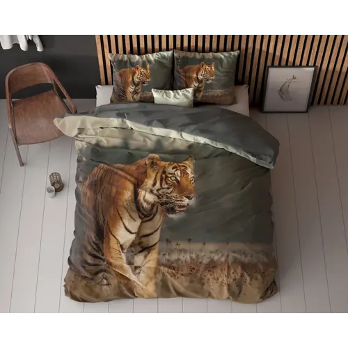 Sleeptime Dekbedovertrek Nature Tiger Taupe