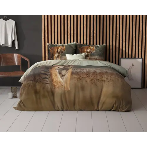 Sleeptime Dekbedovertrek Nature Tiger Taupe