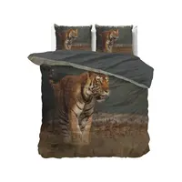 Sleeptime Dekbedovertrek Nature Tiger Taupe