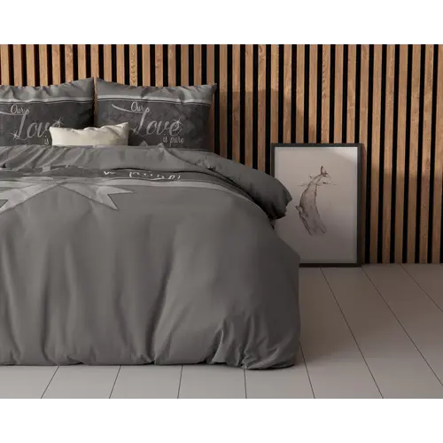 Sleeptime Dekbedovertrek Pure Love Grijs