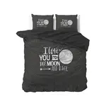 Sleeptime Dekbedovertrek Moon And Back Antraciet