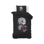 Sleeptime Dekbedovertrek Deep Flowers Zwart