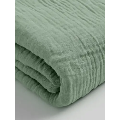 Dreamhouse Hoeslaken Mousseline Groen - 100% katoen