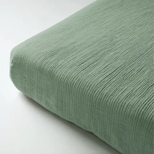 Dreamhouse Hoeslaken Mousseline Groen - 100% katoen