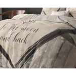 Sleeptime Dekbedovertrek Love To The Moon And Back 2 Grijs