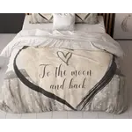 Sleeptime Dekbedovertrek Love To The Moon And Back 2 Grijs
