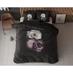 Sleeptime Dekbedovertrek Deep Flowers Zwart