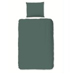 Good morning Dekbedovertrek Good Morning Uni – Katoen Flanel - olijf